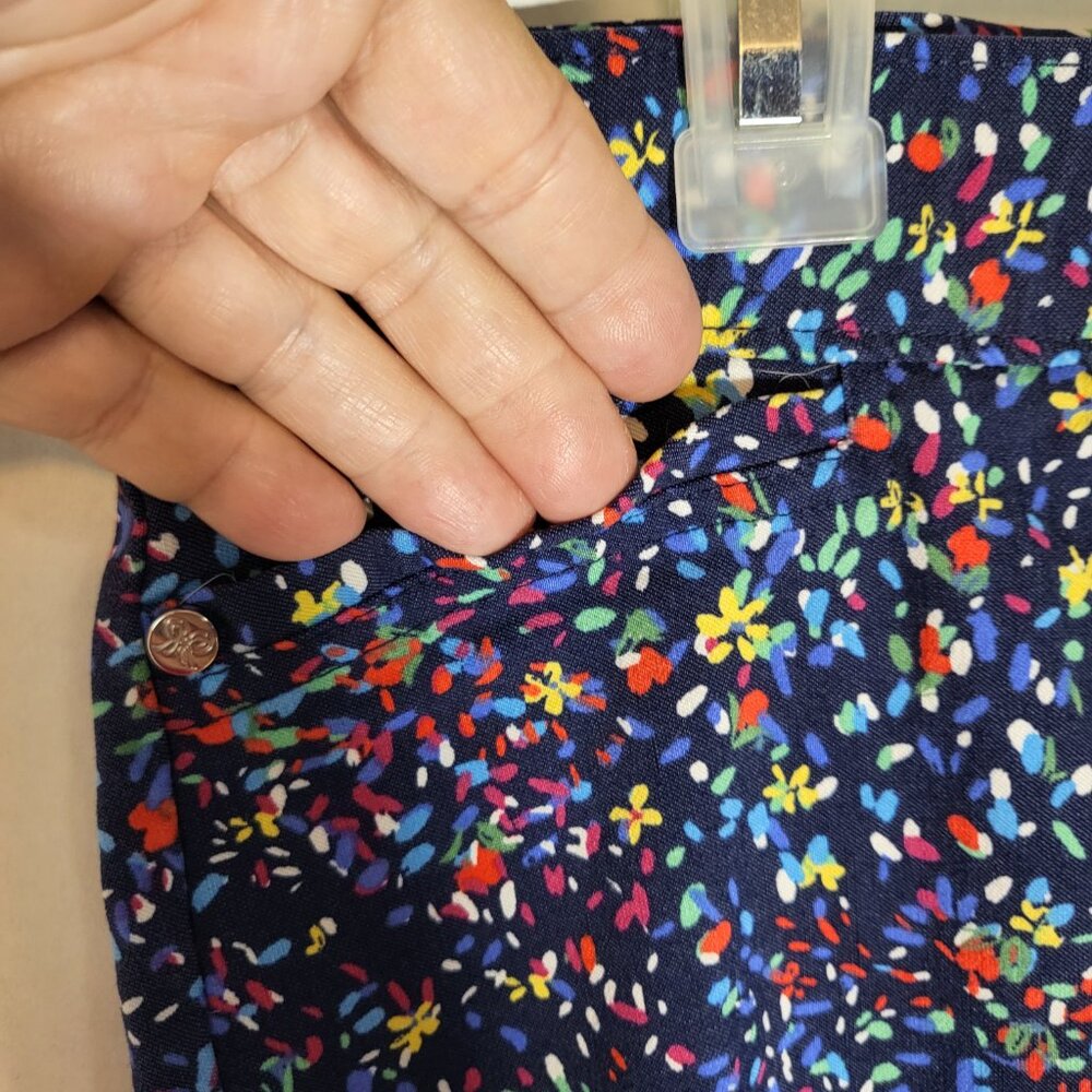 Rafaella Comfort Stretch Pull On Bermuda Shorts Size 16 Mediterranean Blue - Picture 4 of 6